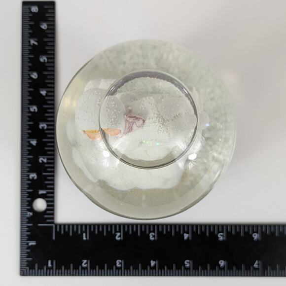 Baby Sledding Snow Globe Waterglobe We Wish You A Merry Christmas Winter Holiday - Picture 12 of 12